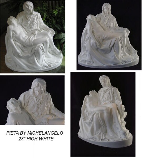 Pieta Garden Statue By Michelangelo